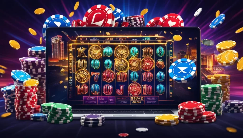 Sân quần vợt với vợt và bóng, tượng trưng cho cá cược quần vợt