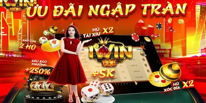 Hình ảnh bàn casino sang trọng với Blackjack và Roulette, người chơi tương tác
